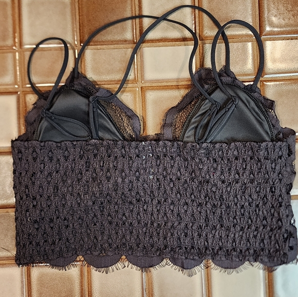 NEW Crochet Lace Bralette - Plus Size Ash Gray - Picture 5 of 12